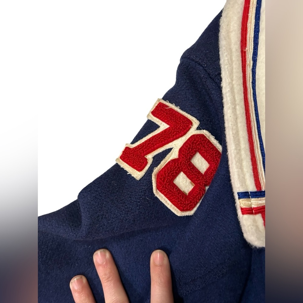 Vintage 1978 Letterman Jacket Track Falcons Varsity - Picture 4 of 6
